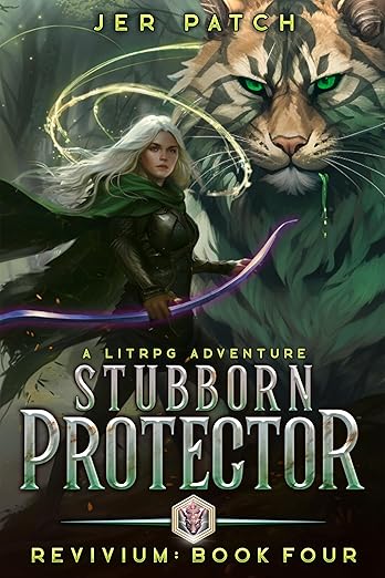 Cover of Stubborn Protector: A LitRPG Adventure (Revivium Book 4)